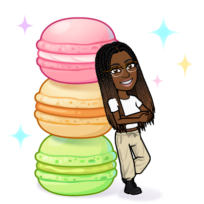 bitmoji with macarons